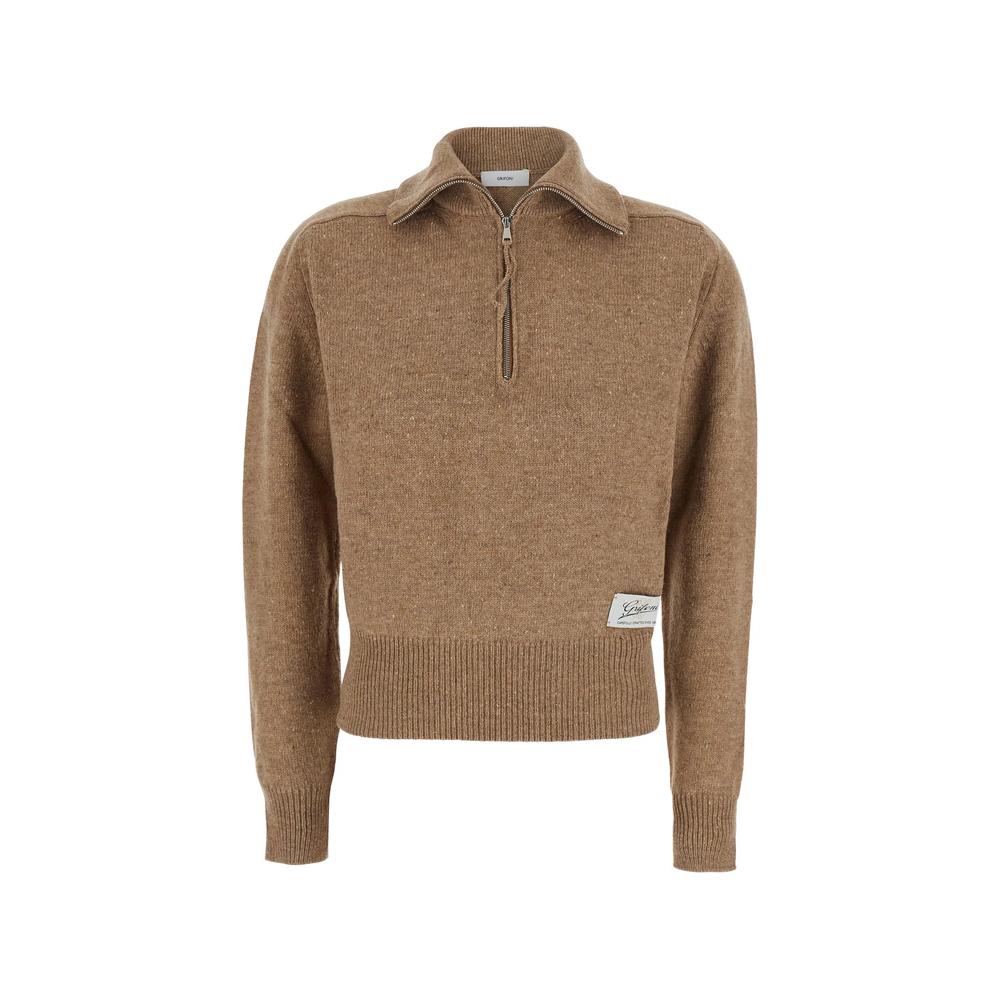 half-zip knitted sweater 1
