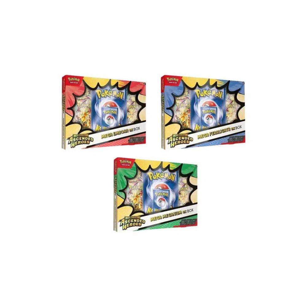 Коллекционные карточки Pokémon Mega Evolution: Ascended Heroes ex Box 3-Pack (Costco) 2