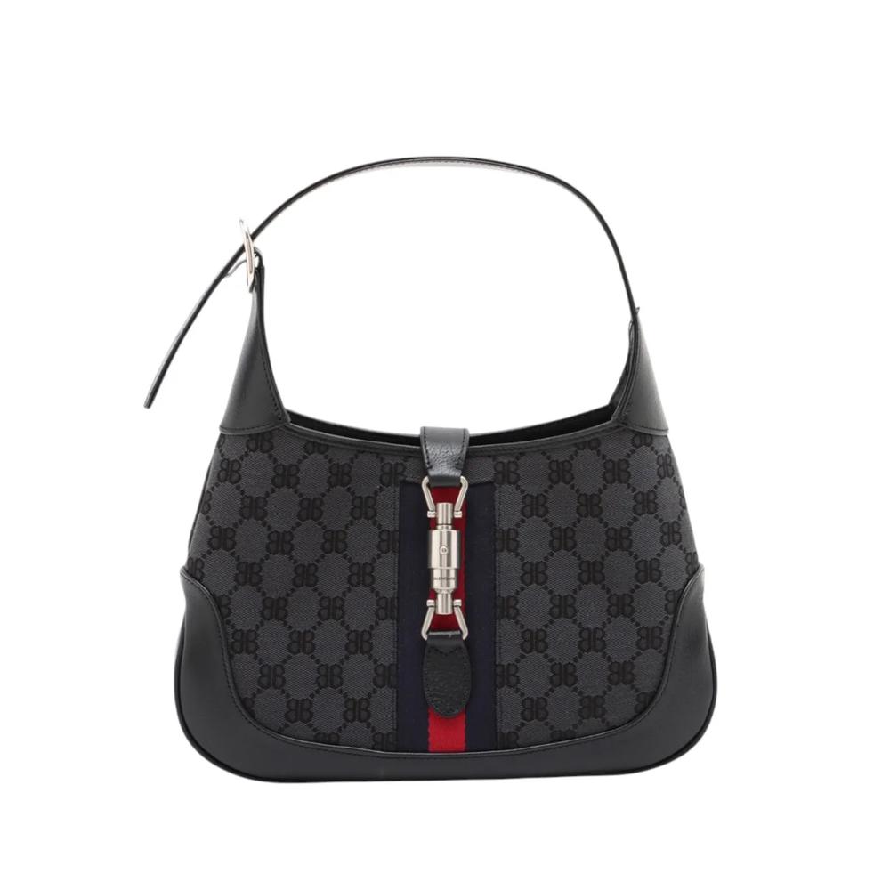 Маленькая сумка через плечо Balenciaga The Hacker Project GG Canvas Web Jackie 1961 (2018-2026 годы) 1