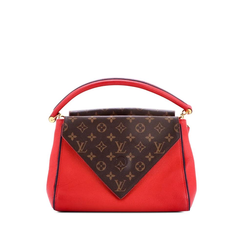 Сумка-сэтчел Double V Handbag Calfskin with Monogram Canvas 1