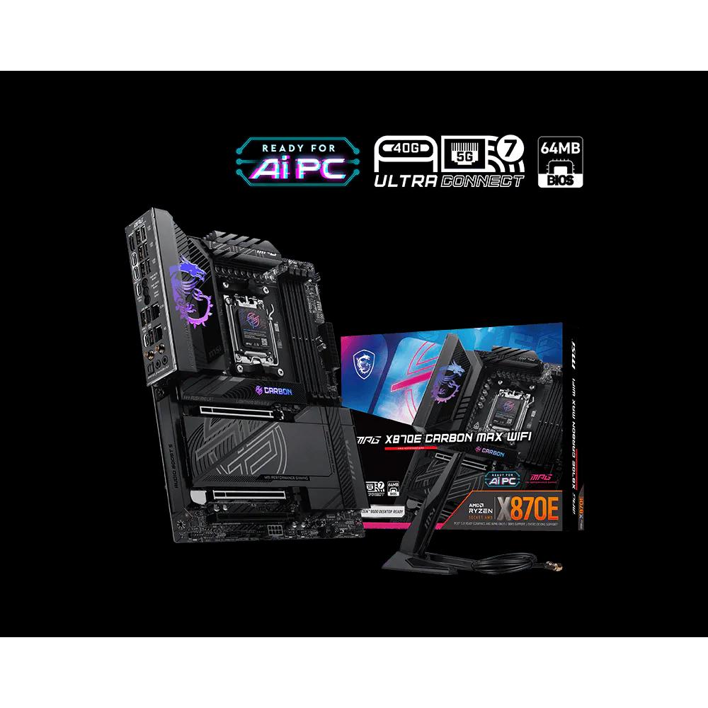 MSI MPG X870E CARBON MAX WIFI ATX материнская плата (DDR5) 1
