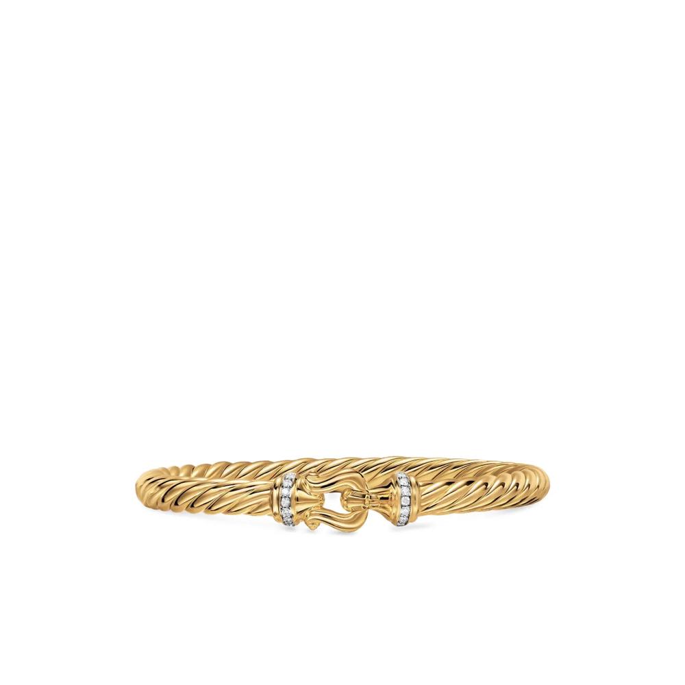 Браслет Cablespira® Buckle из желтого золота с бриллиантами 1