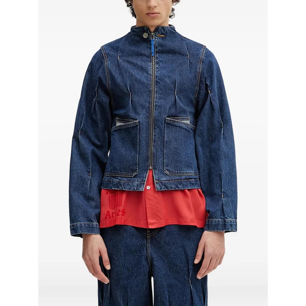 Джинсовая куртка на молнии 1