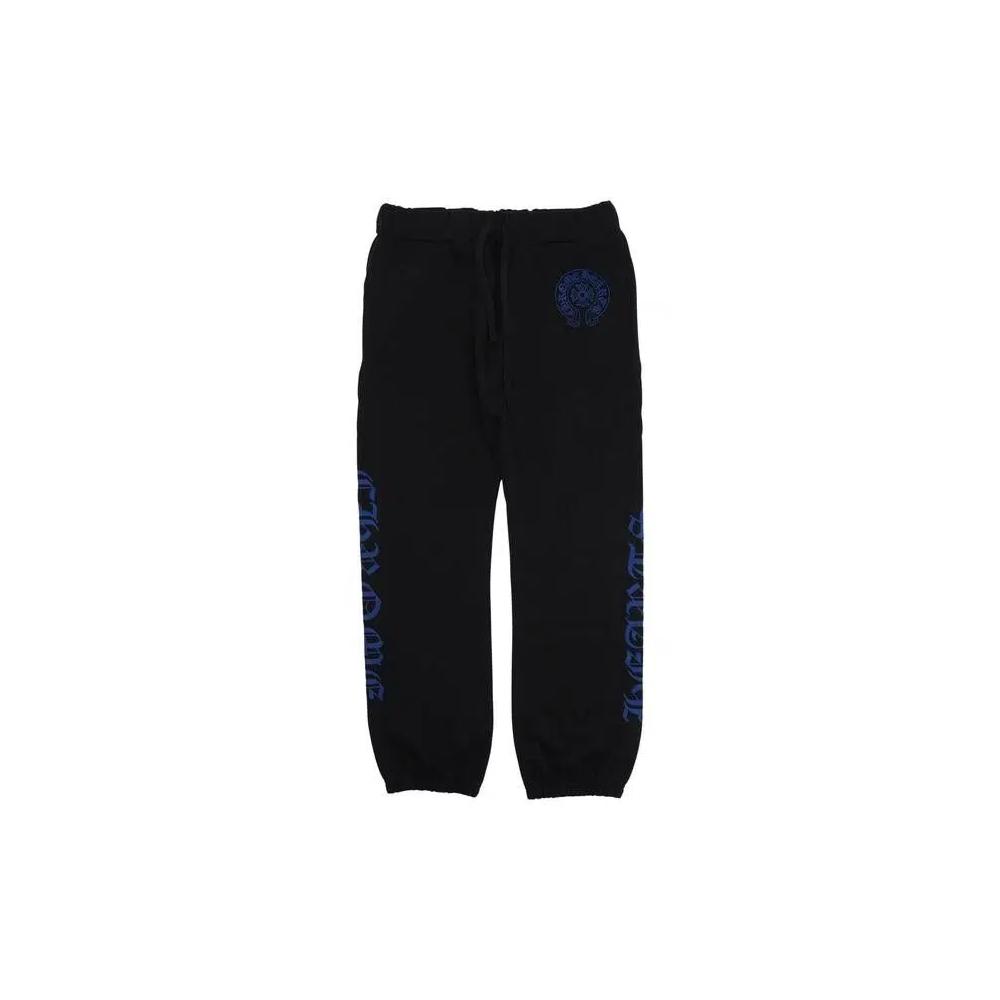 Chrome Hearts Horseshoe Logo Спортивные штаны 'Черный/Синий' 1