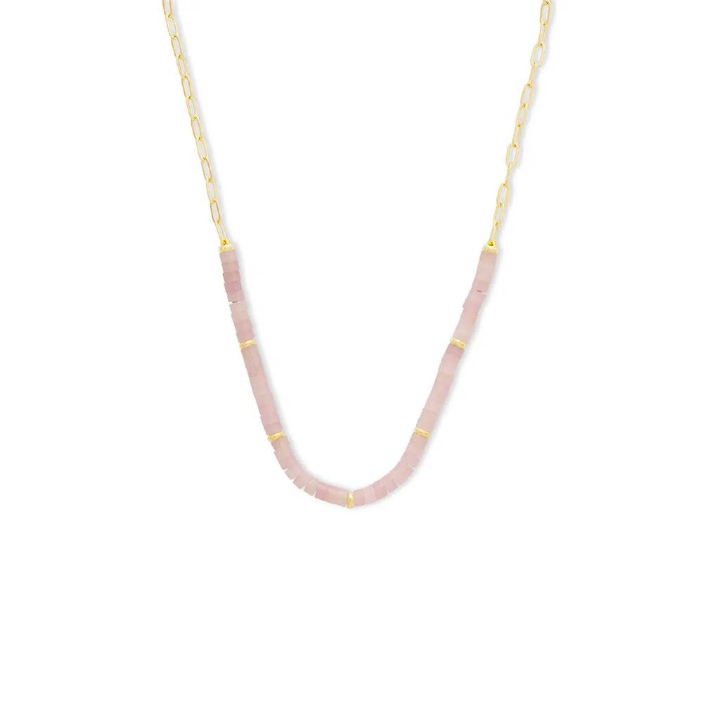 Ожерелье Rose Quartz Blush Gold 1