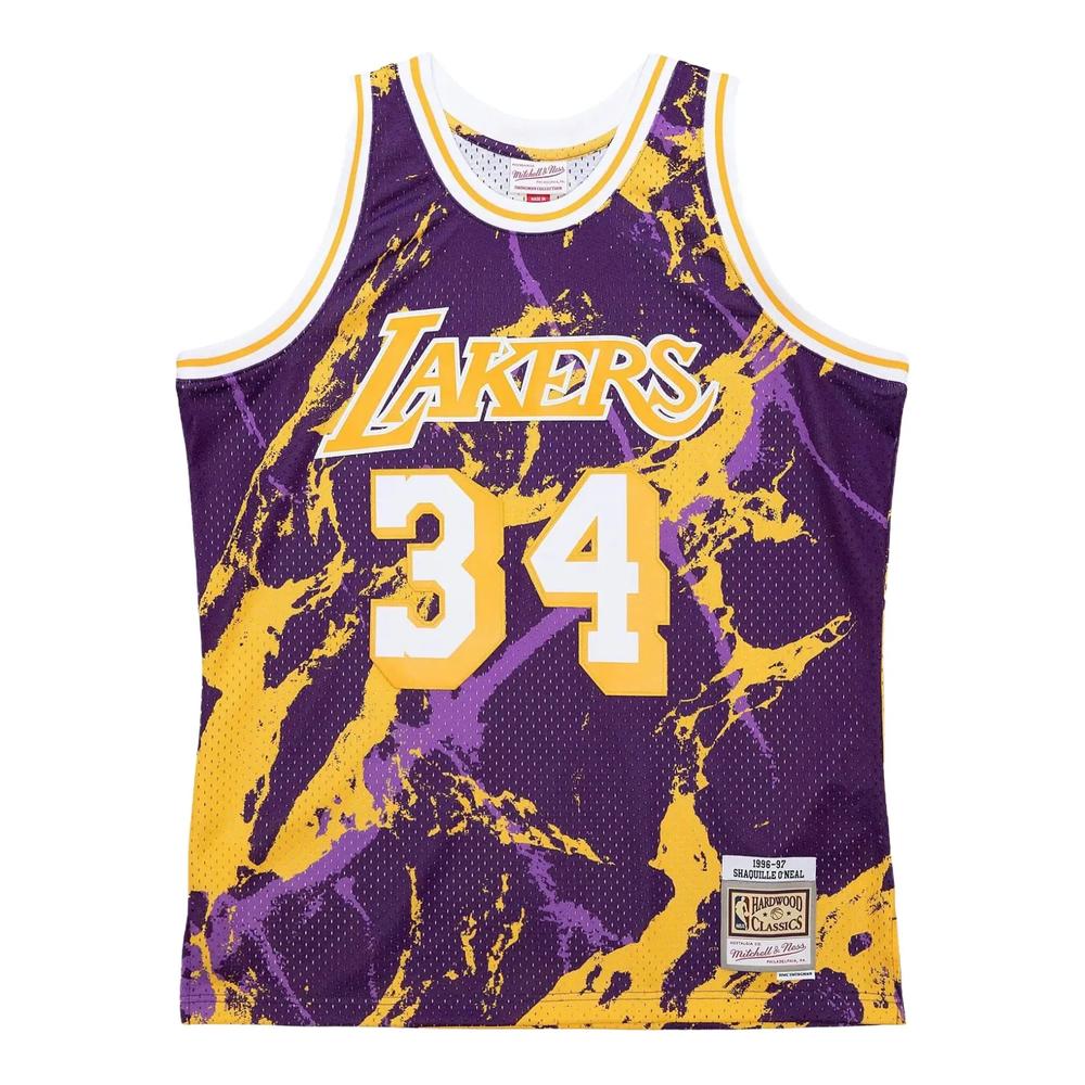 Топ Shaquille O'Neal NBA LA Lakers 1996 Team Marble Swingman 1