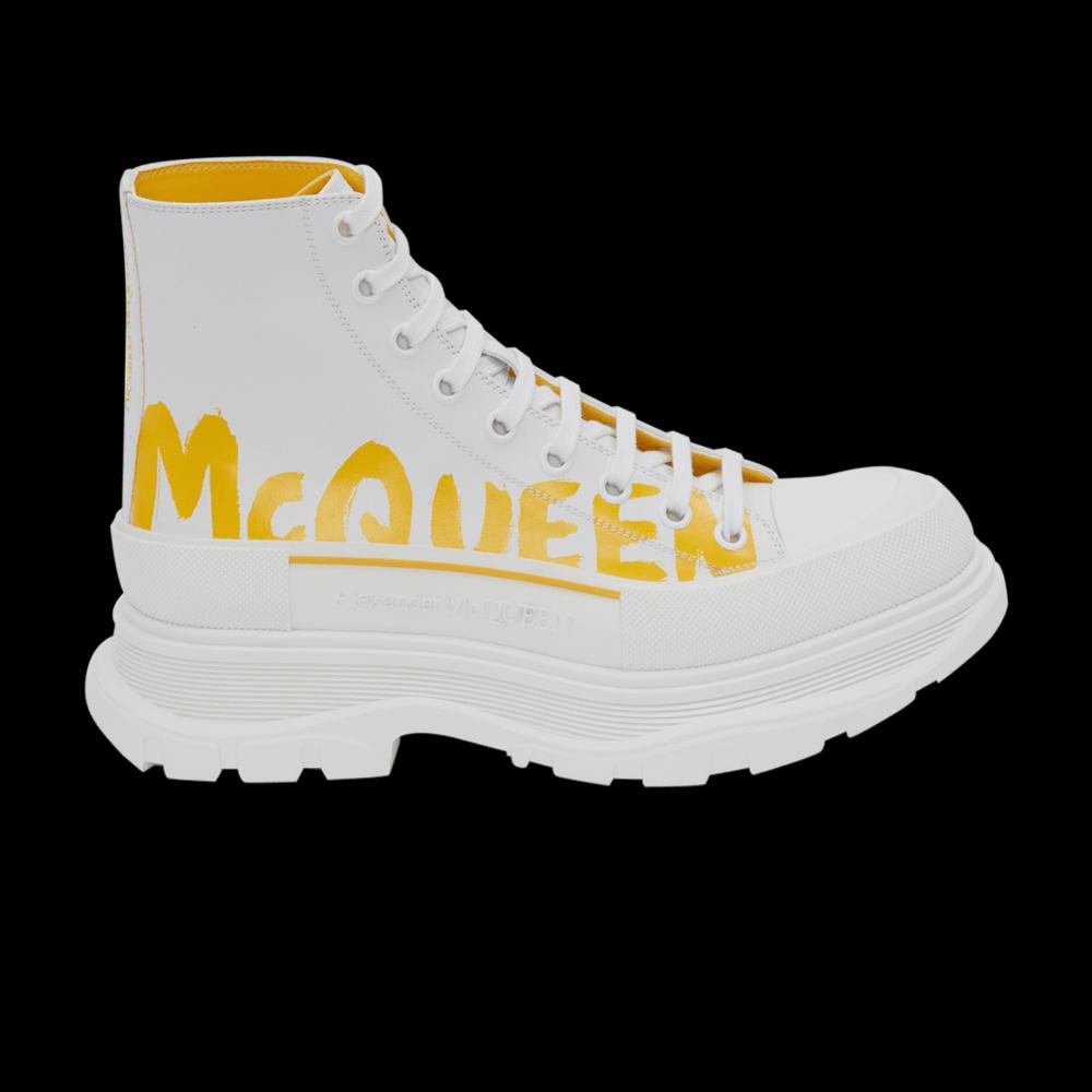 Ботинки Alexander McQueen Tread Slick Boot 'White Pop Yellow' 1