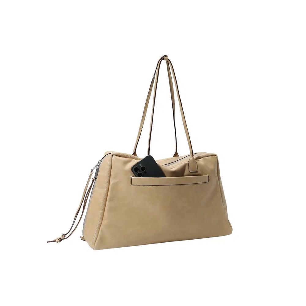 Сумка через плечо Bashour Front Pockets Shoulder Bag Large - Тоффи 5