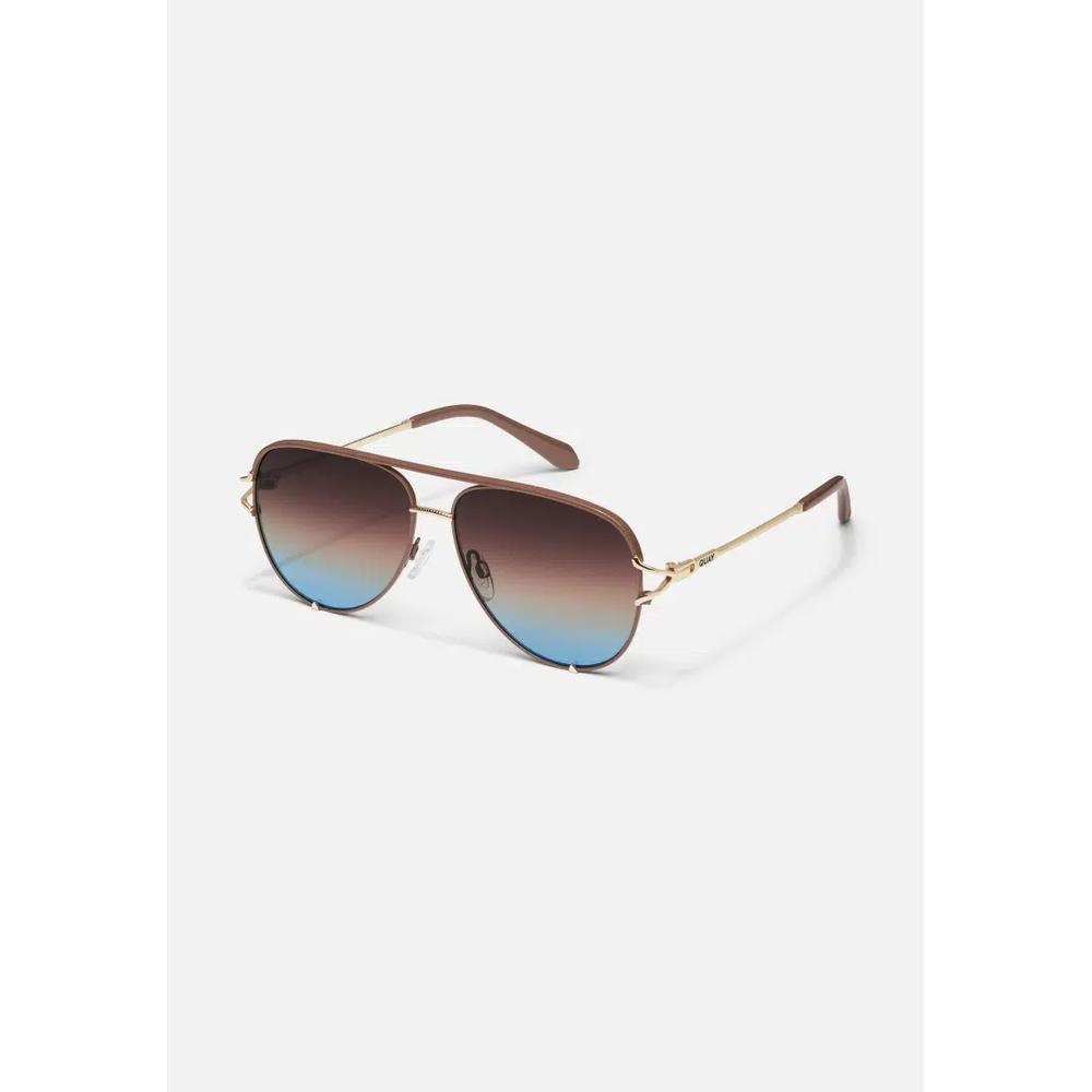 QUAY High Key Twist Солнцезащитные очки - Doe/Brown Blue 3
