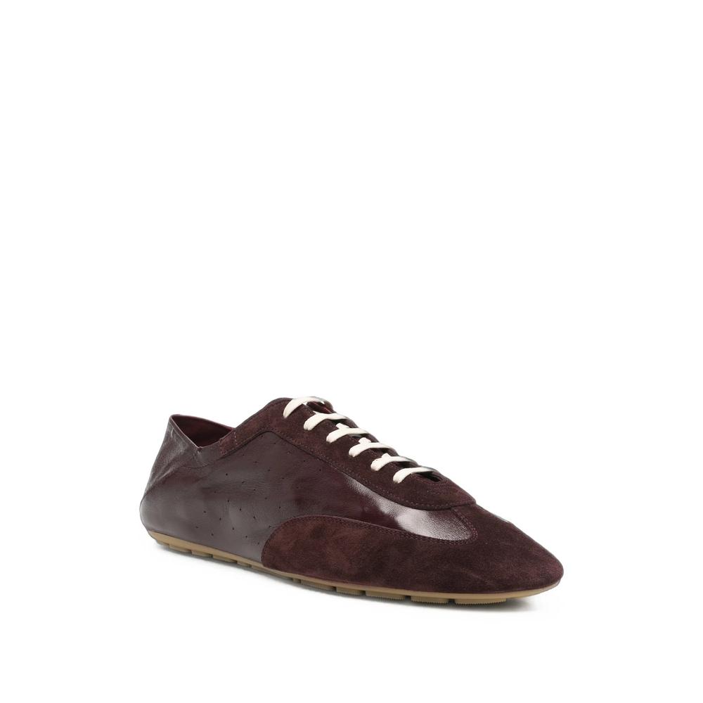 Lewis suede-panelled leather sneakers 2
