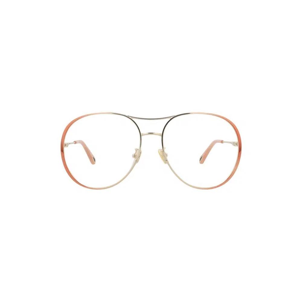 Очки Chloé Aviator Metal Optical Frames 'Nude/Transparent' 1