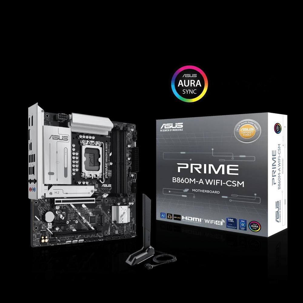 ASUS PRIME B860M-A WIFI-CSM Micro-ATX материнская плата (DDR5) 1