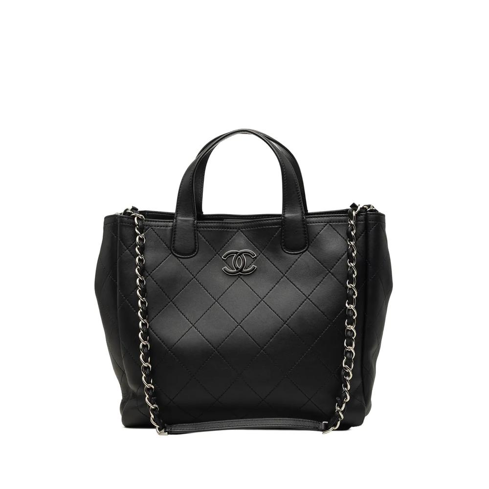 Сумка-тоут Stitched Calfskin Lady Coco Shopping среднего размера (2019 год) 1