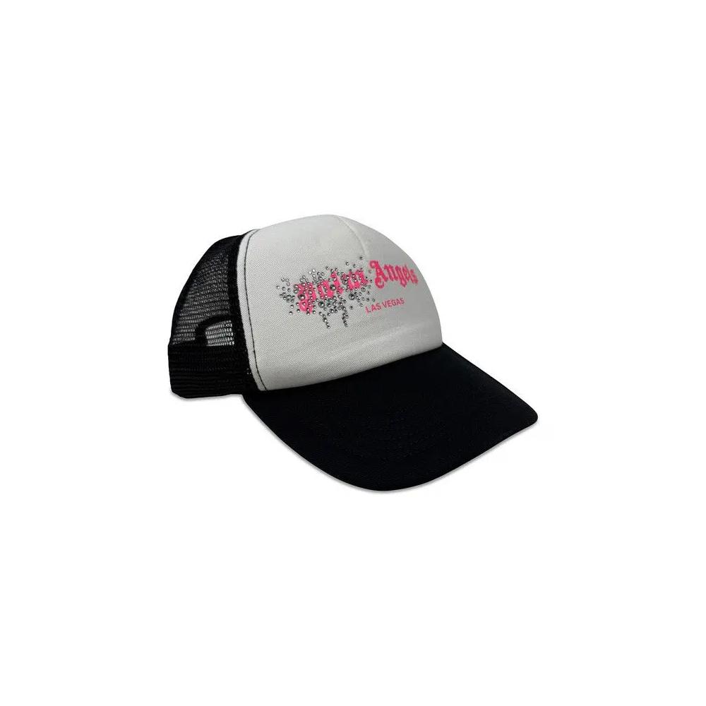 Бейсболки Palm Angels Rhinestone Las Vegas Cap 'Black/White/Pink' 1