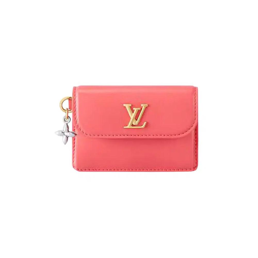 Картхолдеры Louis Vuitton Tiny Recto Verso Card Holder LV Bloom 'Sweet Coral Calfskin Leather' 1