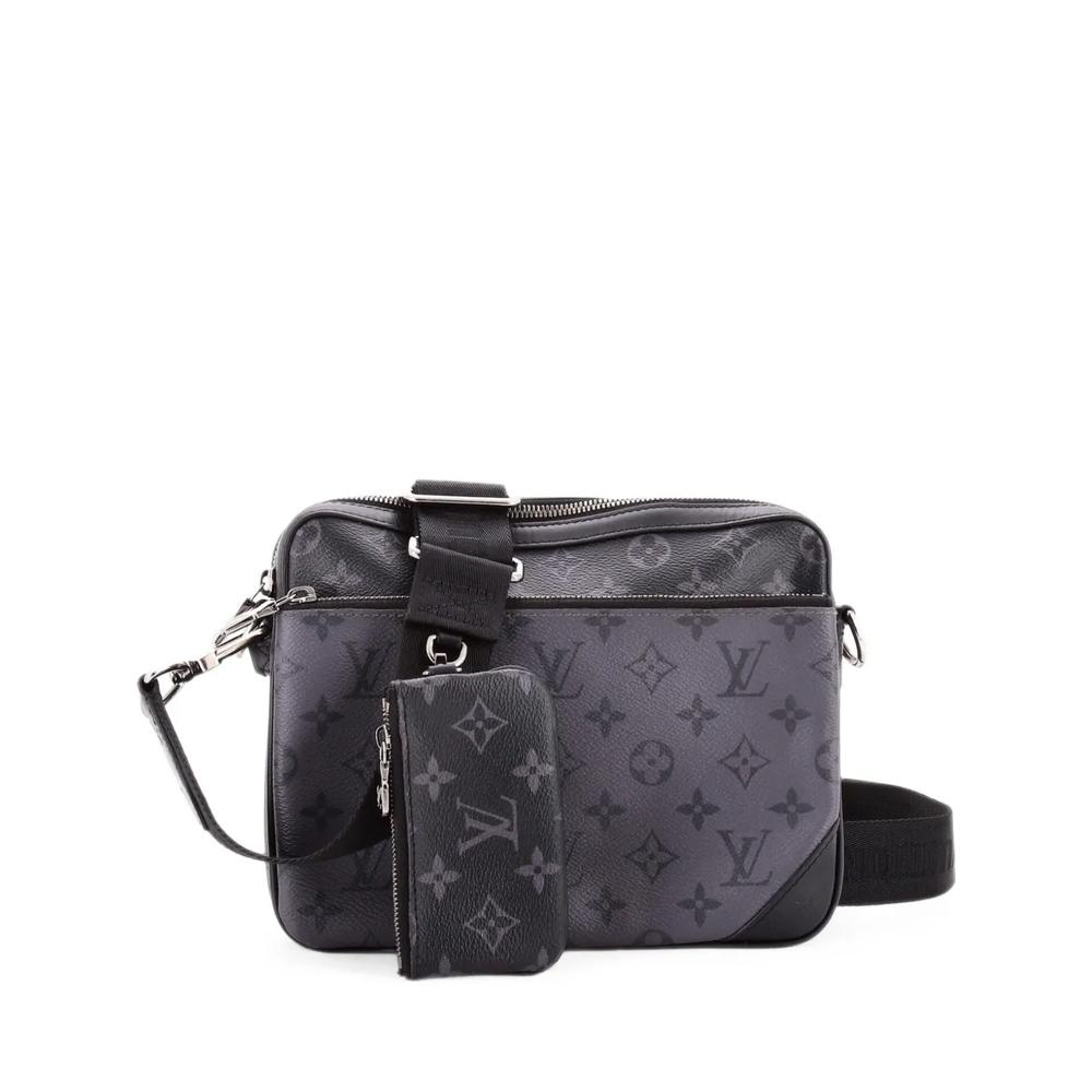 Сумка через плечо Trio Messenger Bag Reverse Monogram Eclipse Canvas 1