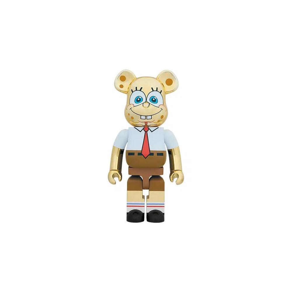 Фигурки BE@RBRICK x Spongebob 1000% 'Gold Chrome' 1
