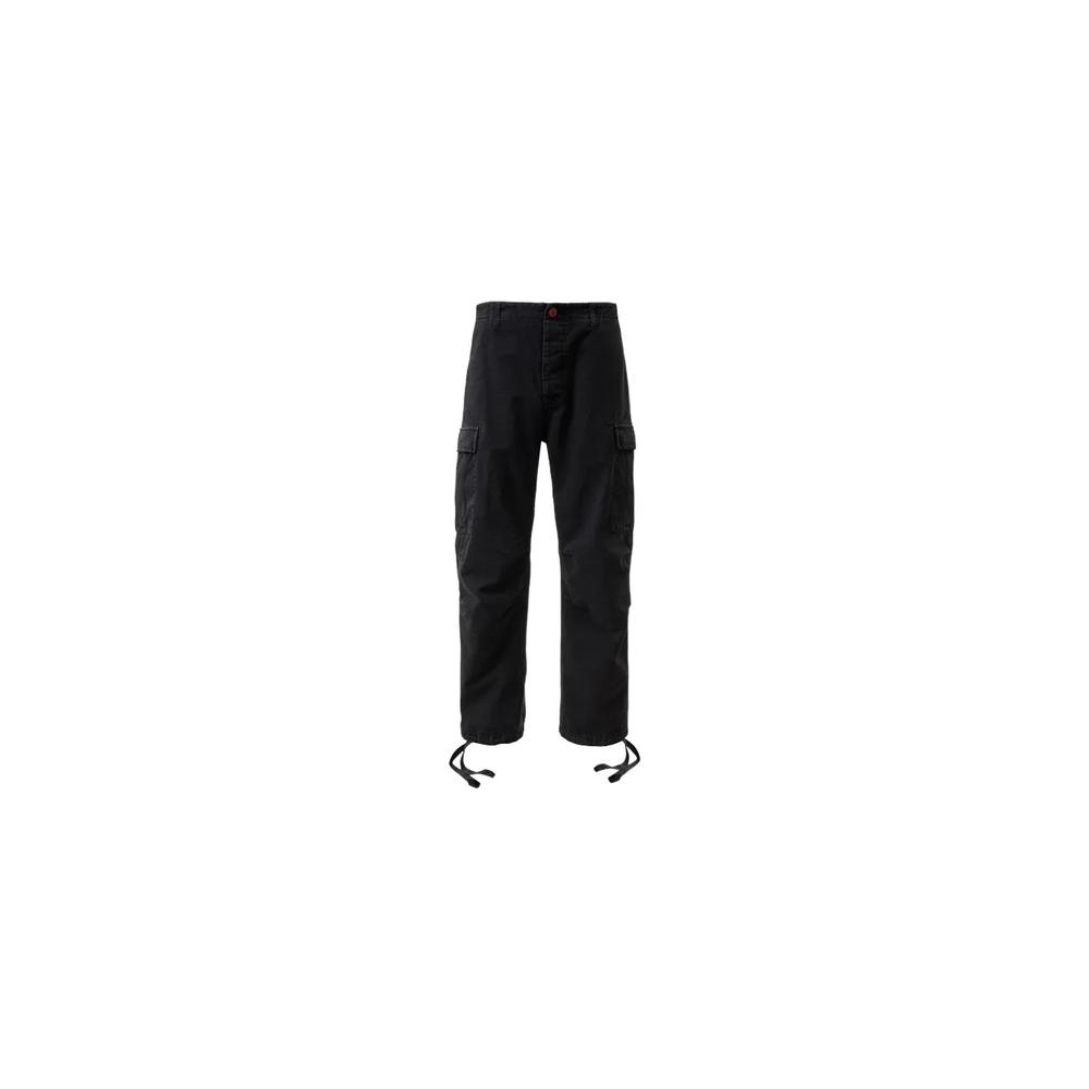 canvas drawstring-cuff cargo pants 2