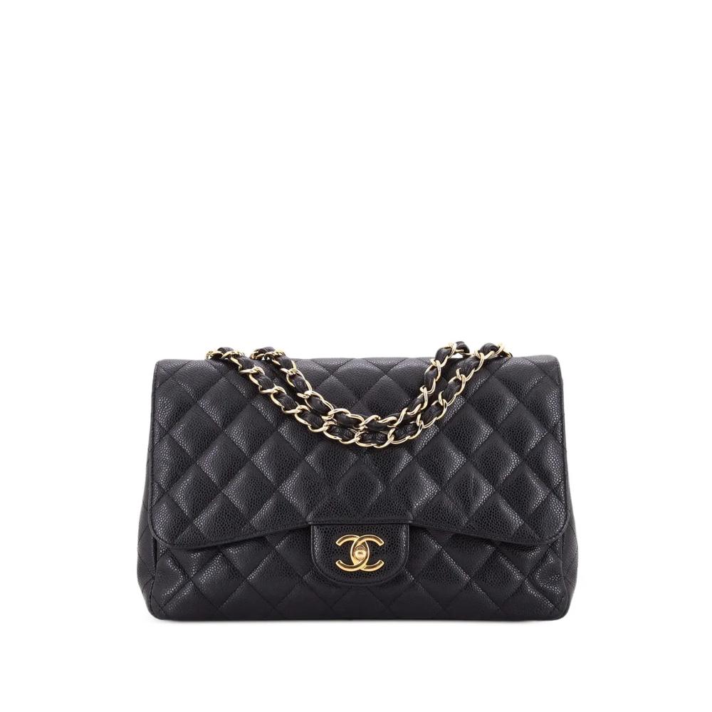 Сумка на плечо Classic Single Flap Bag Quilted Caviar Jumbo 1