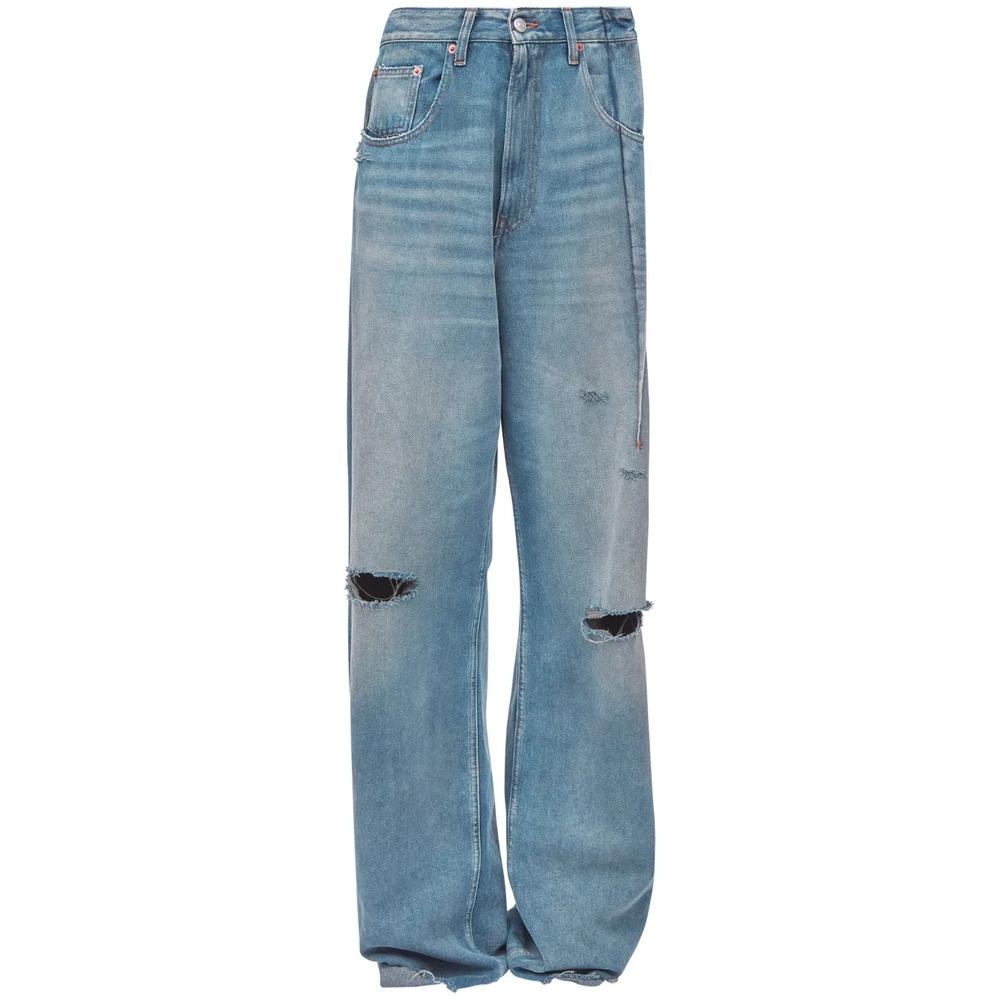 Джинсы bootcut со складками 1