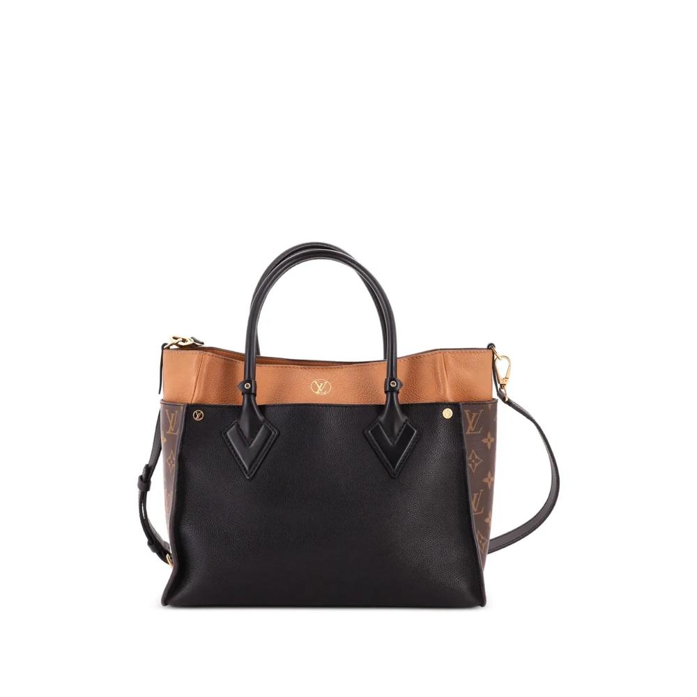 Сумка-тоут On My Side Leather with Monogram Canvas MM 2