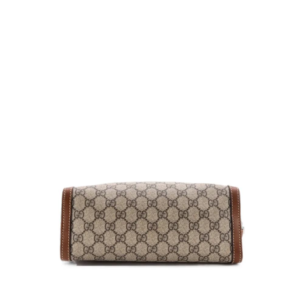 Маленькая сумка на плечо Padlock Chain Tote GG Coated Canvas with Leather 2
