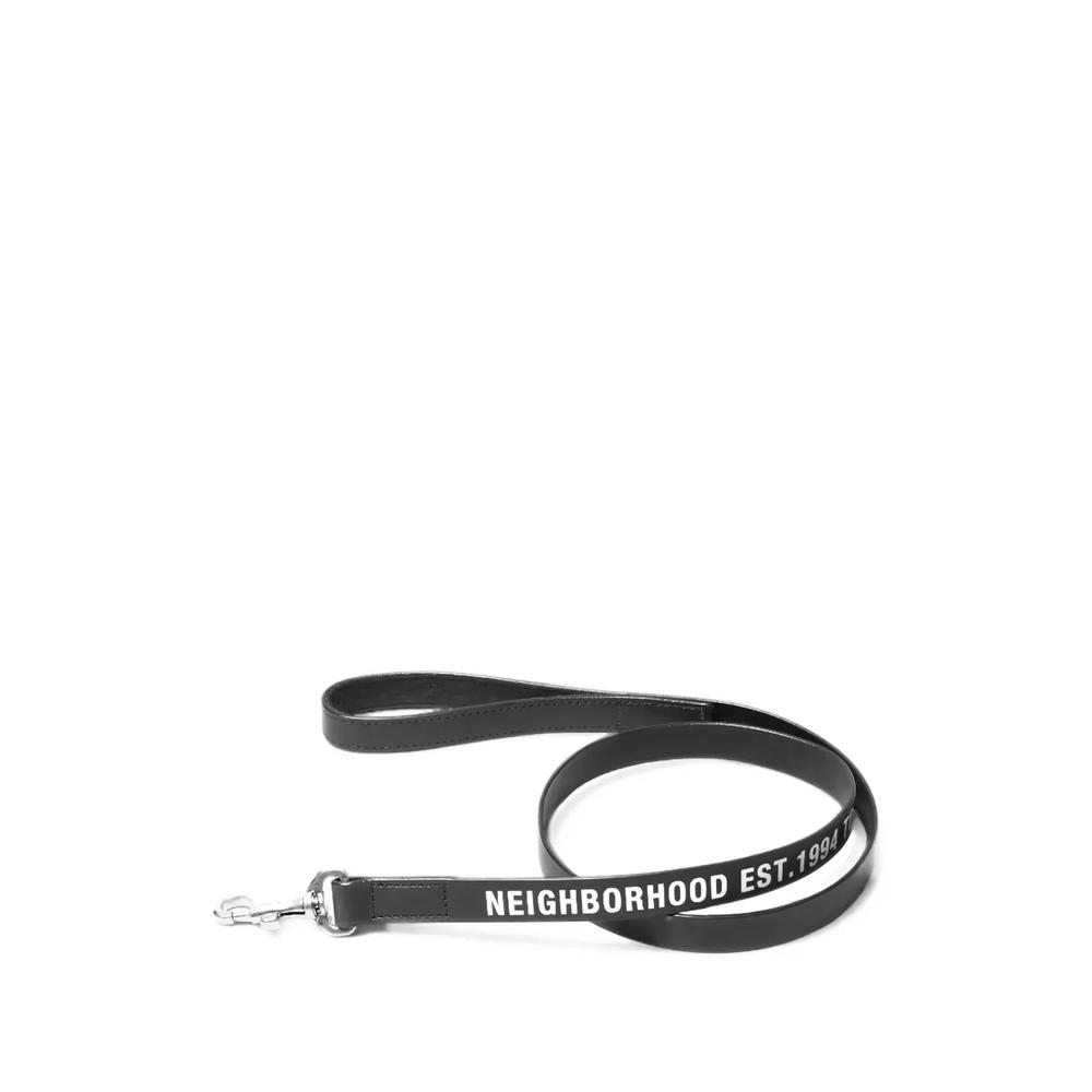 logo-print leather dog leash 1