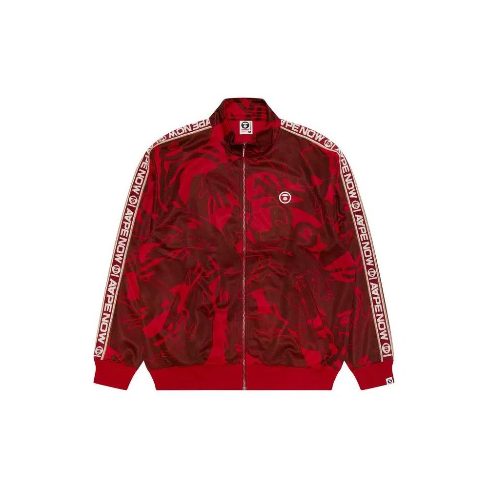 Куртки AAPE Now Moonface Camo Zip-Up Jacket 'Red/Multi' 1