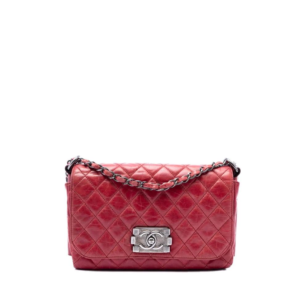 Стеганая сумка на плечо Quilted Glazed Calfskin Soft Boy Flap (2012 год) 1