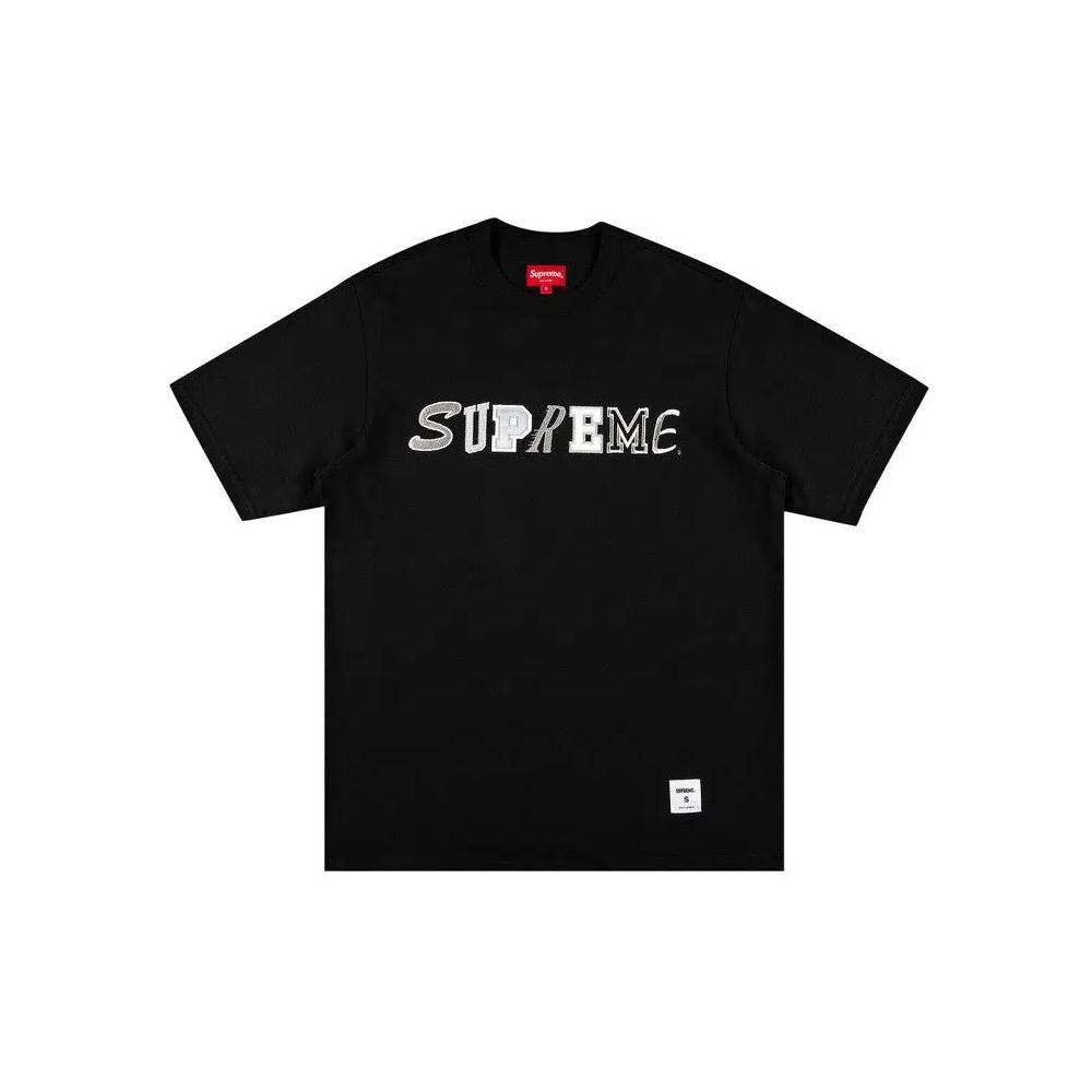 Футболки Supreme Collage Logo Short-Sleeve Top 'Black' 1