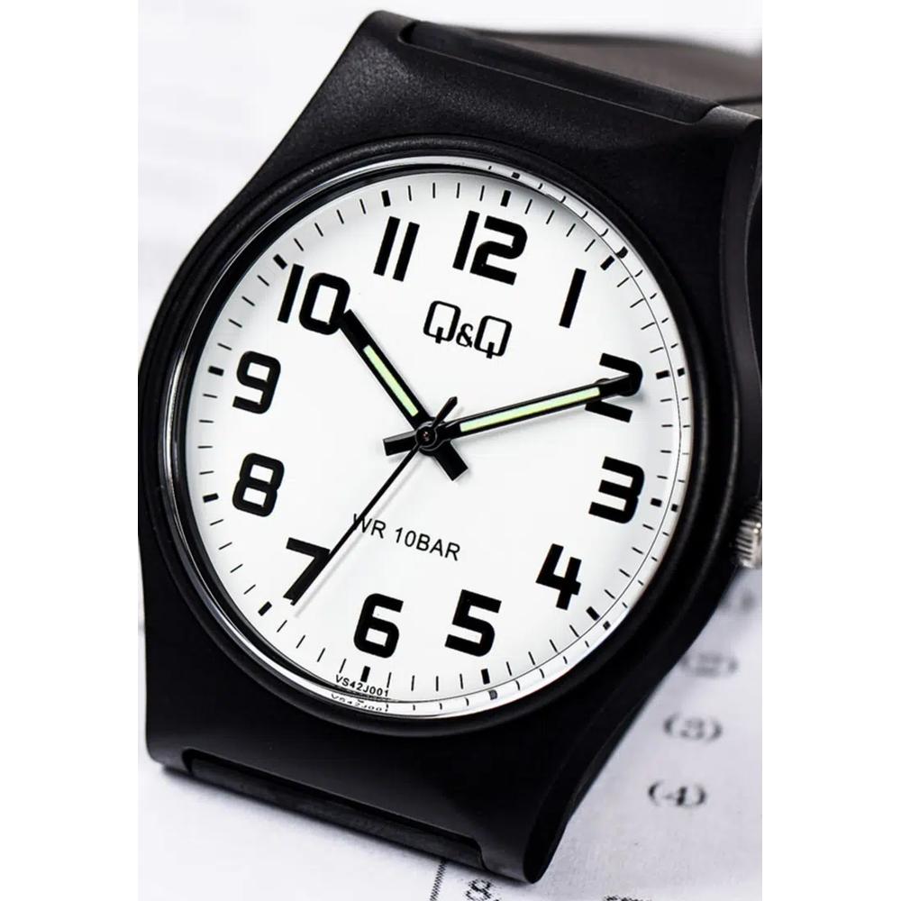 Часы от Citizen VS42J001Y Мужские аналоговые часы с черным резиновым ремешком 3