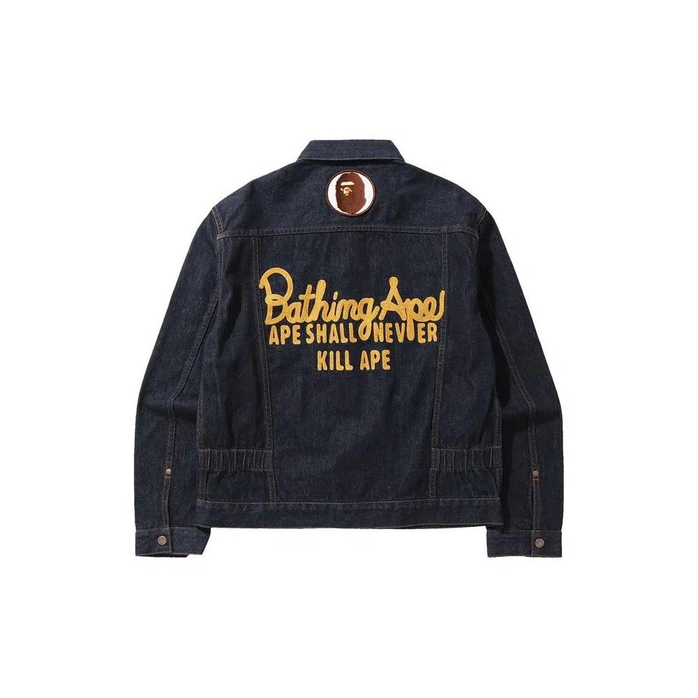 Джинсовые куртки BAPE Champion Denim Jacket 'Темно-синий/Индиго' 2