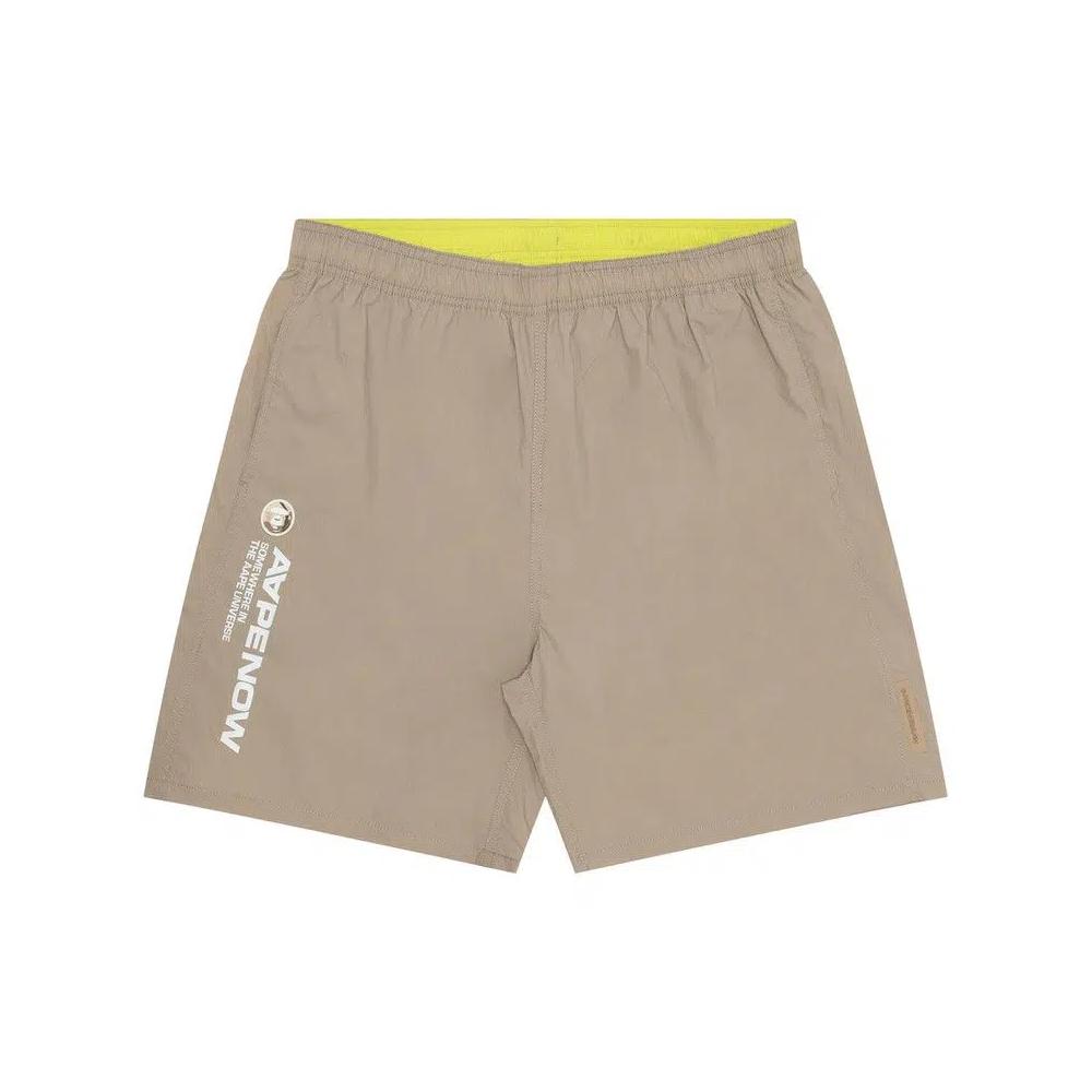 Шорты AAPE Moonface Relax 'Beige/Grey' 1