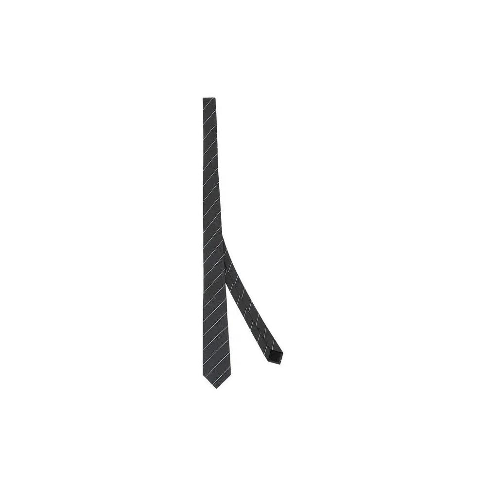 Галстуки Gucci Striped Horsebit Silk Jacquard Tie 'Grey/Blue' 2