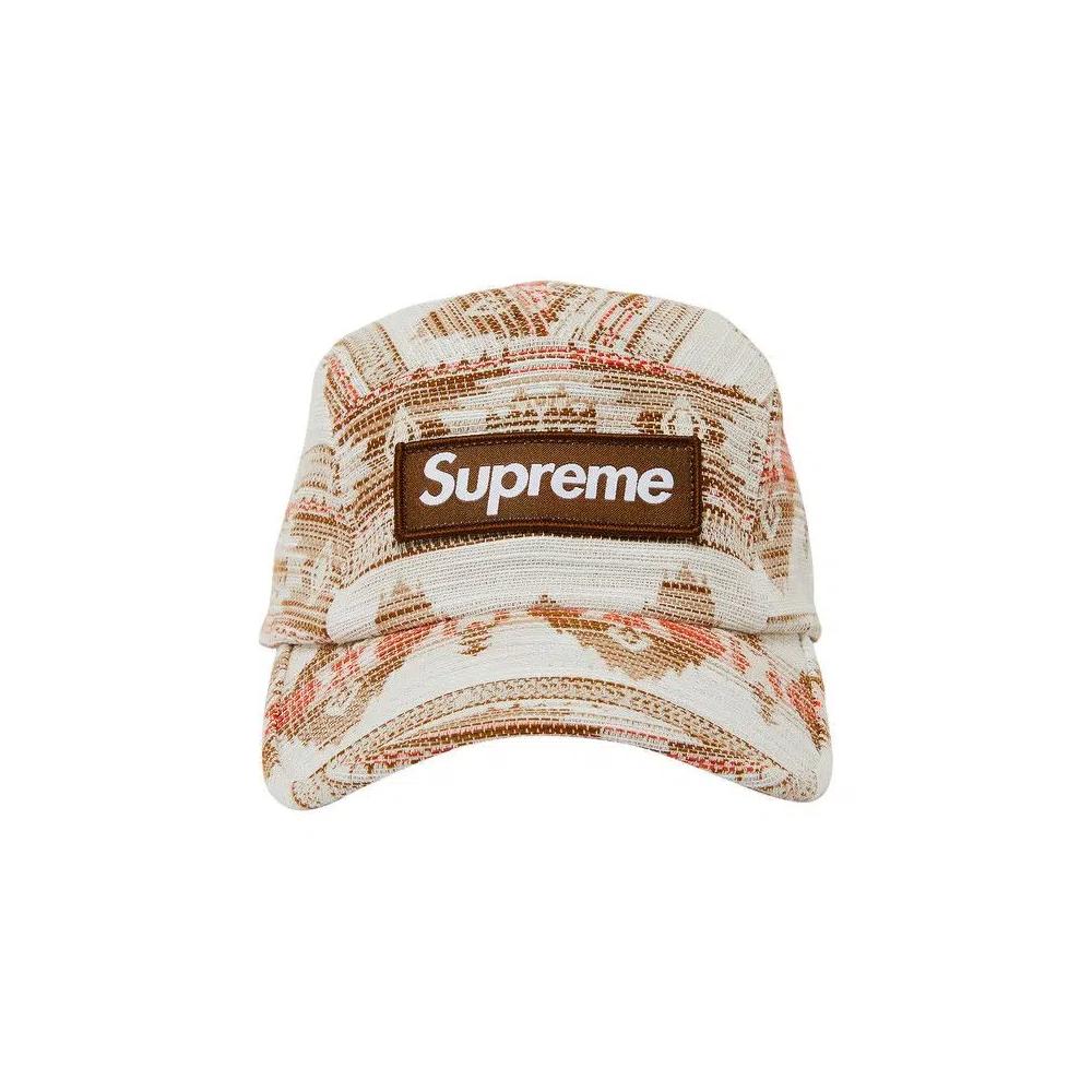 Кепки Supreme Woven Pattern Camp Cap 'Tan' 1