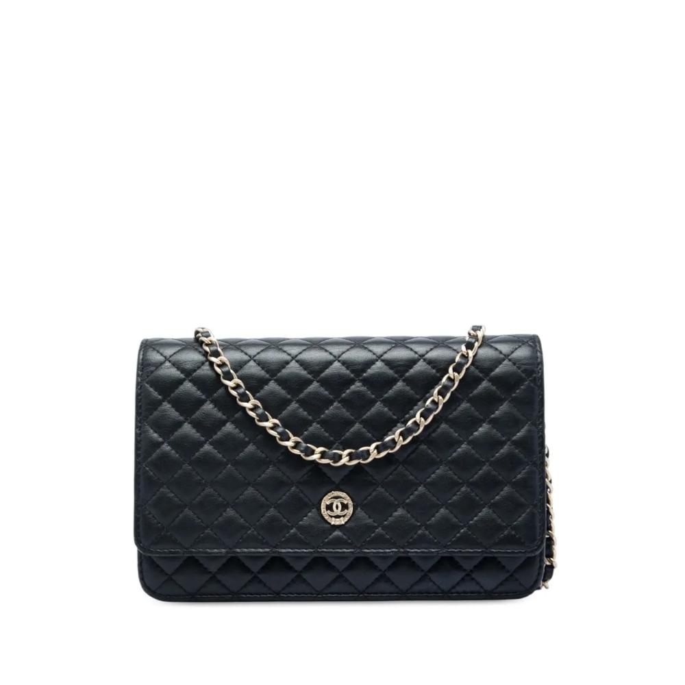 Стеганая сумка через плечо Crest Wallet On Chain (2012 год) 1