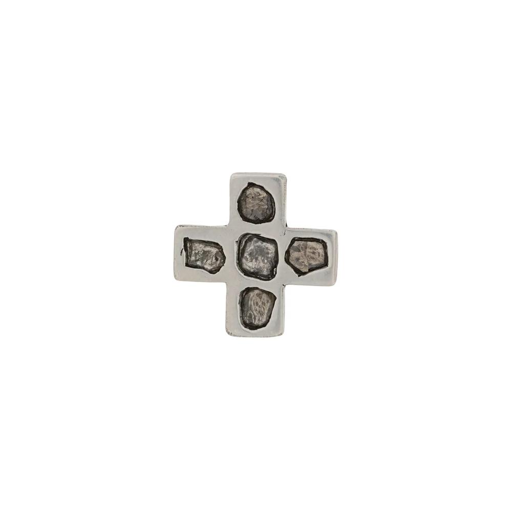 Единичная серьга Plus Mega Pave 12 мм 1