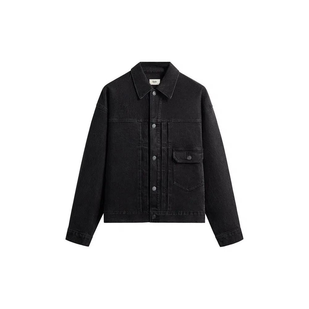 Джинсовые куртки Kith Alonzo Denim Jacket 'Washed Black' 1