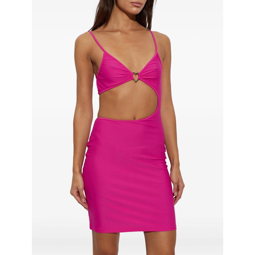 heart-motif cut-out mini dress 2