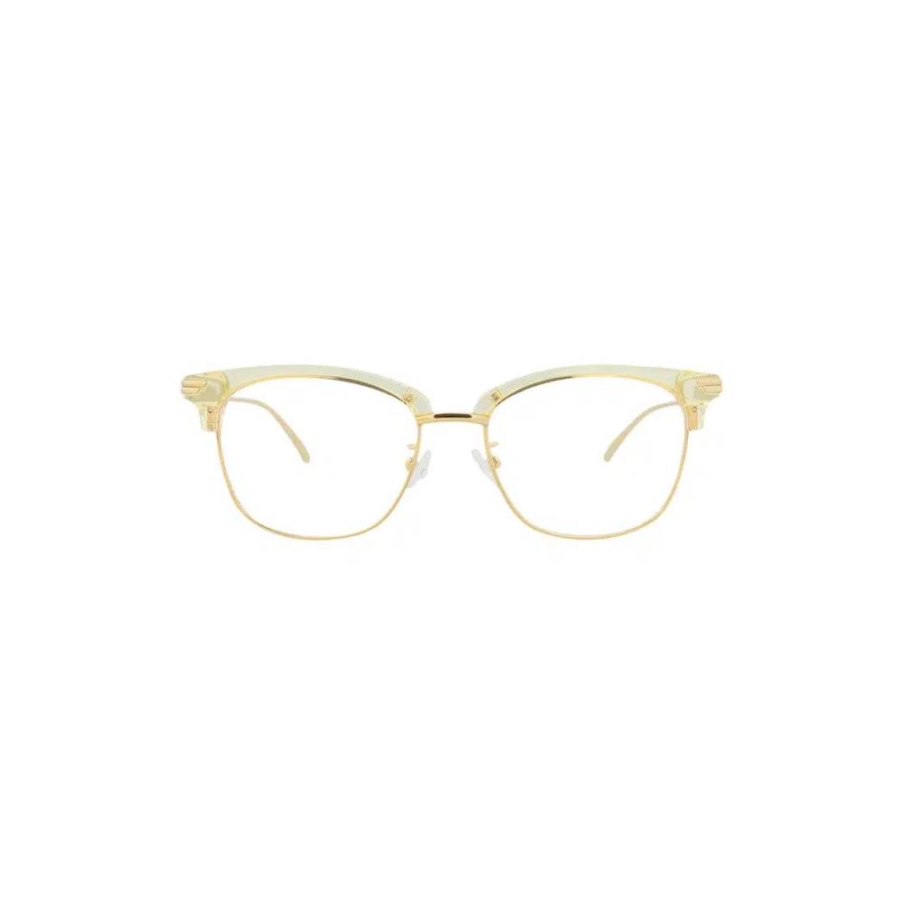Очки Bottega Veneta Round-Frame Acetate Optical Frames 'Beige/Gold/Transparent' 1