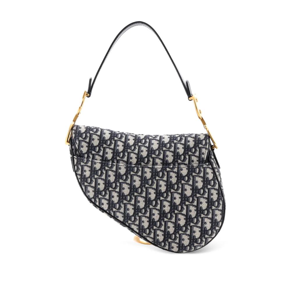 Saddle Handbag with Strap Oblique Canvas Medium shoulder bag 2