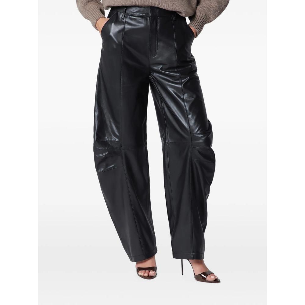 leather cargo pants black 1