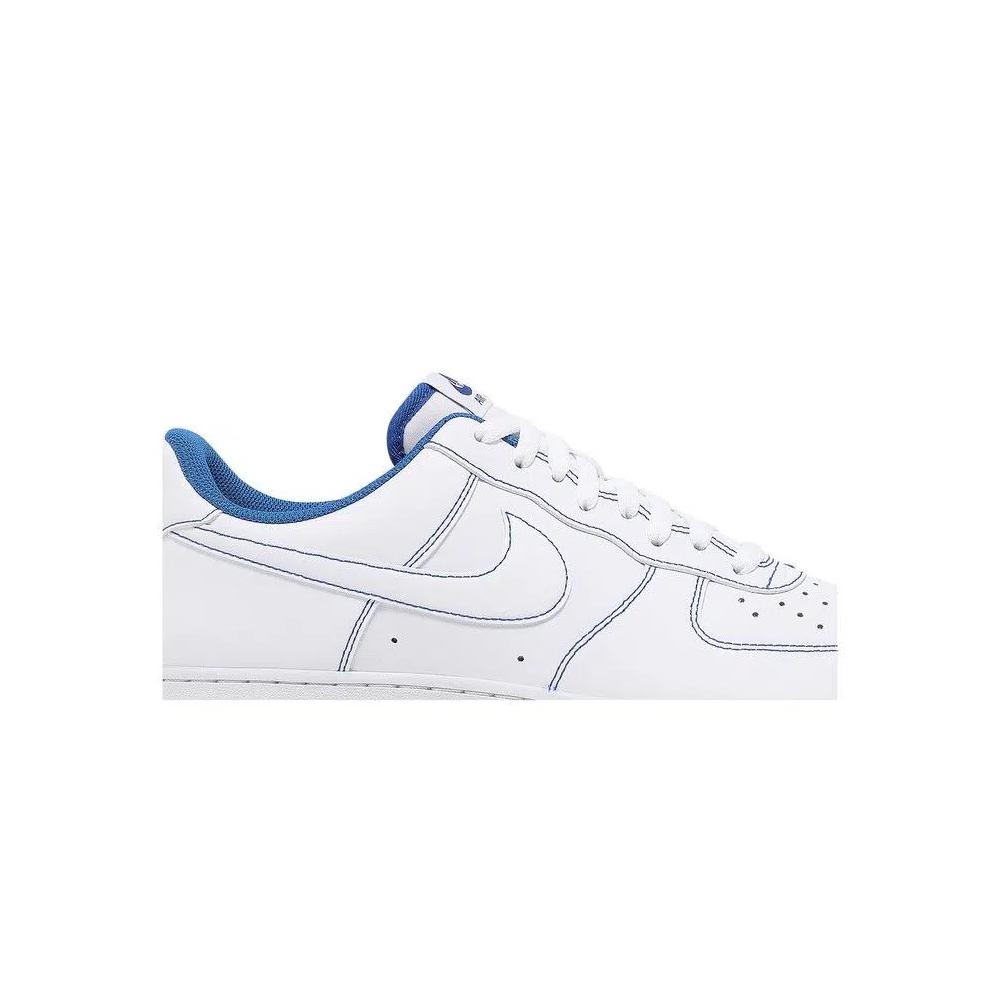 Кроссовки Nike Air Force 1 '07 'Contrast Stitch - White Game Royal' 2