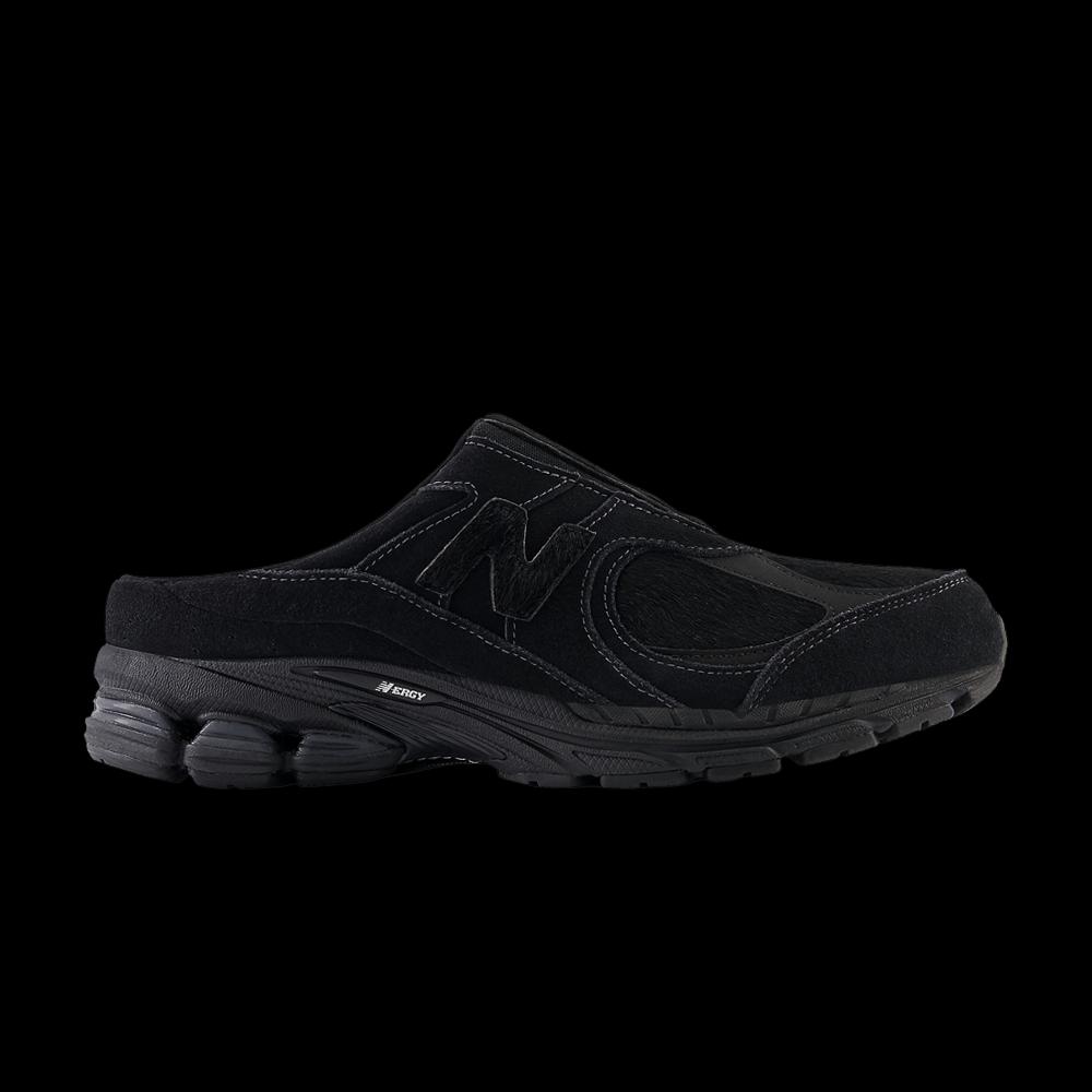Mules New Balance 2002R Mule 'Тройной черный' 1