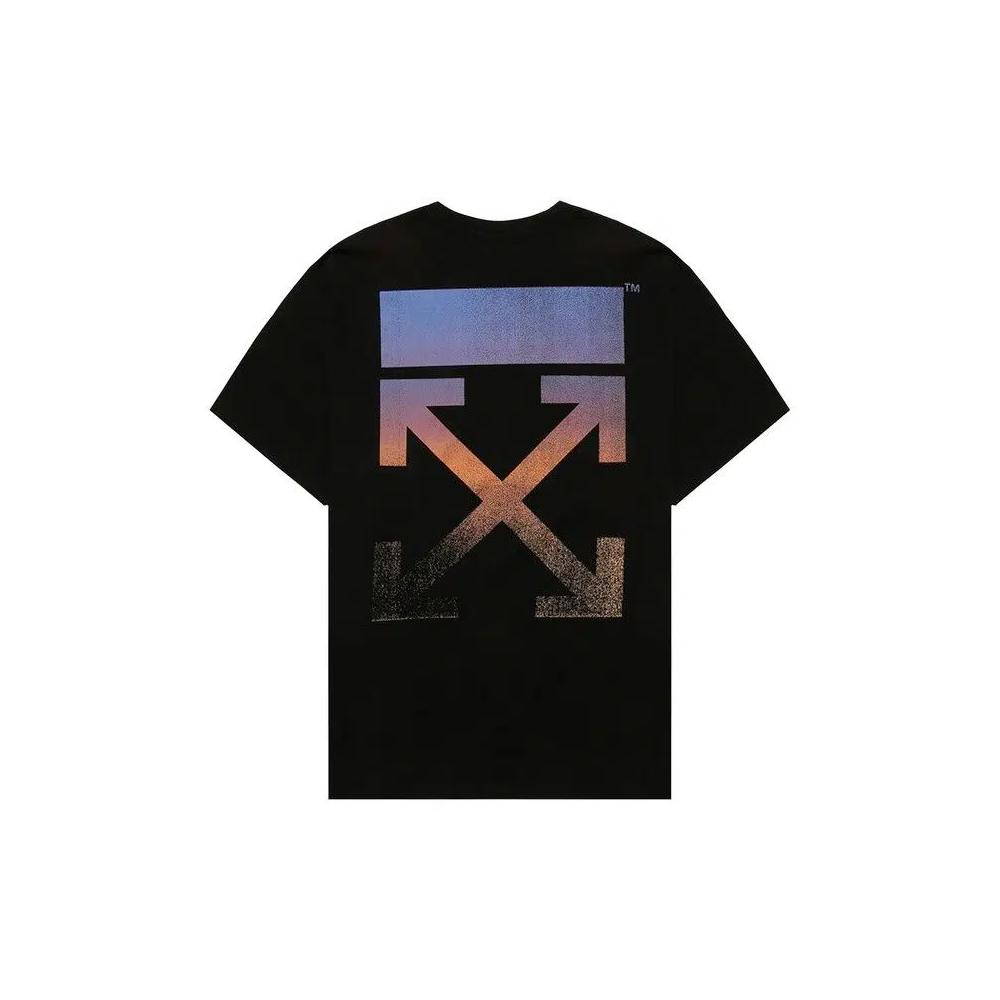 Футболка Off-White Degrade Arrow Over Tee 'Black/Multicolor' 2