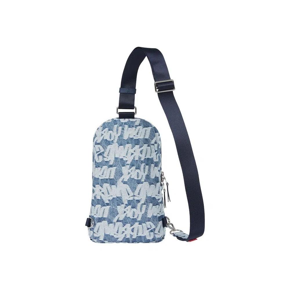 Bags Supreme Fat Tip Jacquard Denim Sling Bag 'Синий' 2