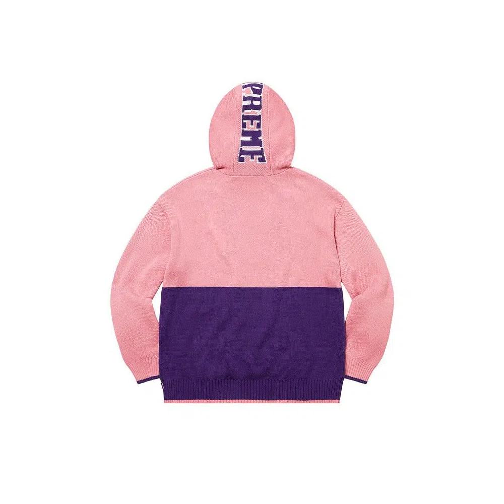 Худи Supreme 2-Tone Hooded Sweater 'Pink' 2