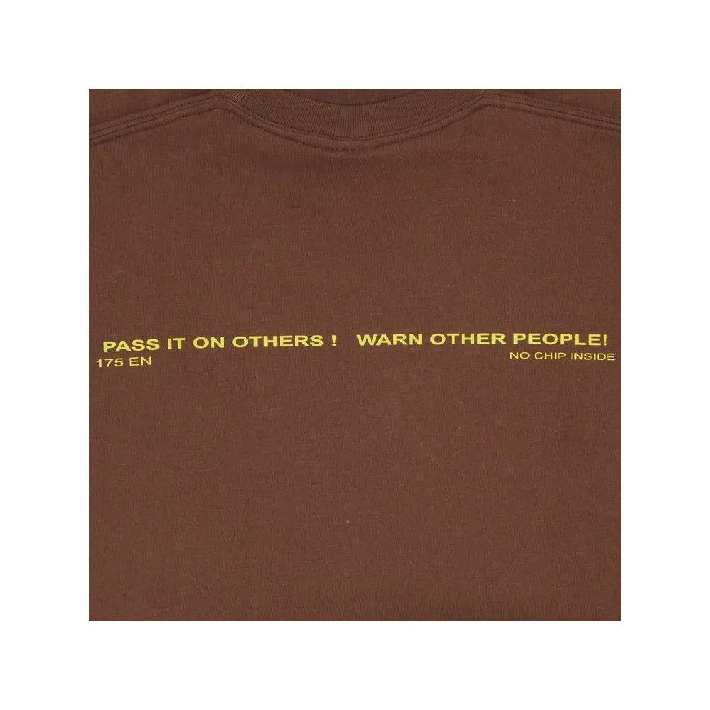 Футболка Supreme Warning Tee 'Brown' 3