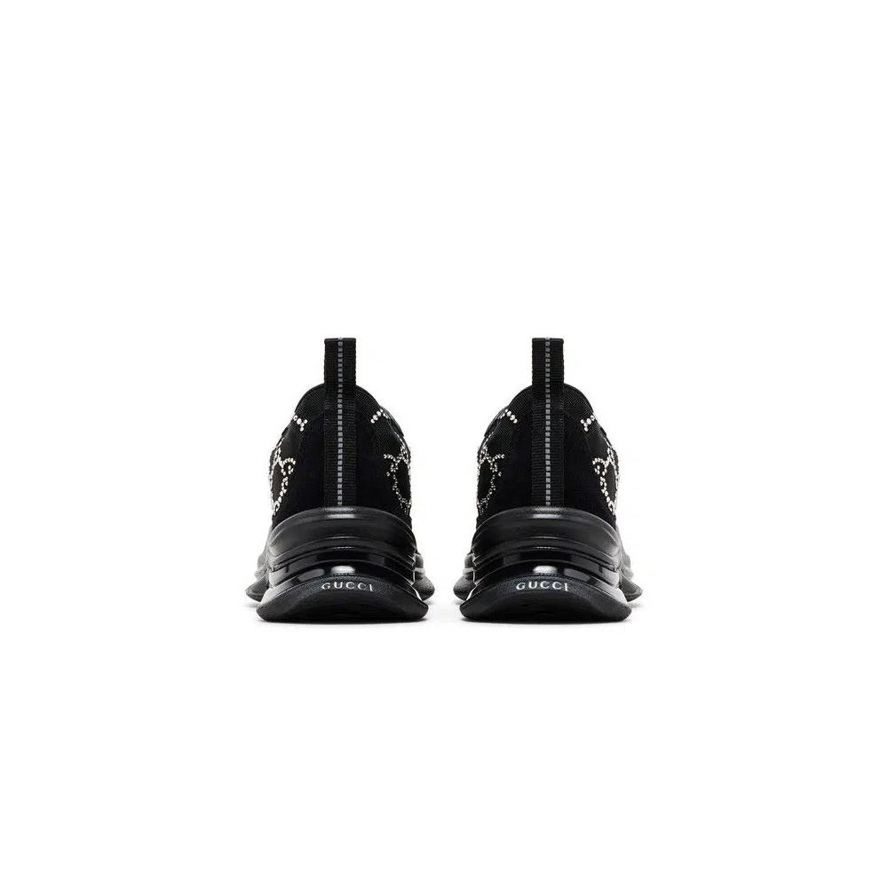 Кроссовки Gucci Wmns Run Sneaker 'GG Crystal - Black' 6
