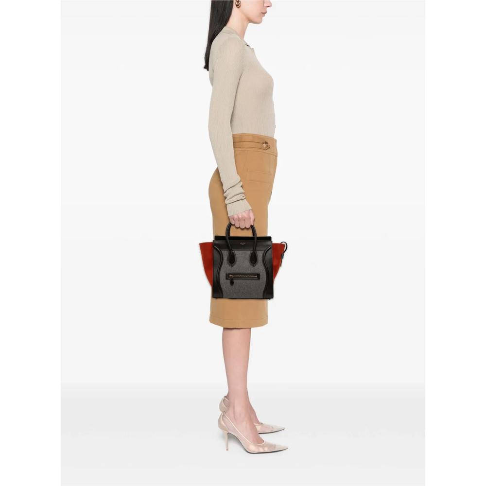 Сумка-тоут Mini Tricolor Felt Wool and Calfskin Luggage (2014 год) 2